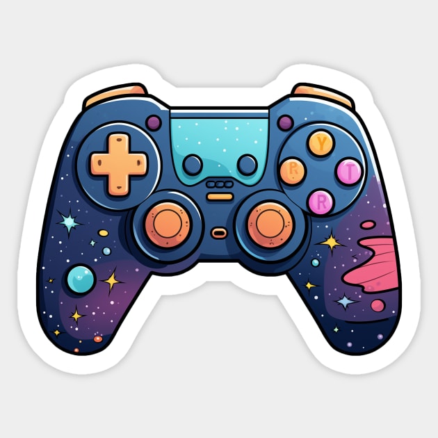 Colorful Gaming Controller Sticker by MrDrajan